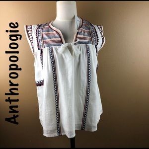 Anthropologie Antik Batik Dakota tee top S/38